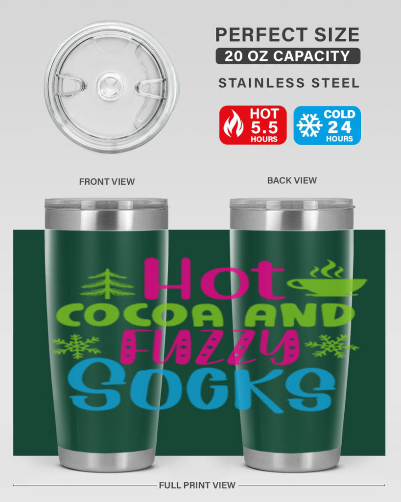 Hot Cocoa And Fuzzy Socks209#- winter- Tumbler