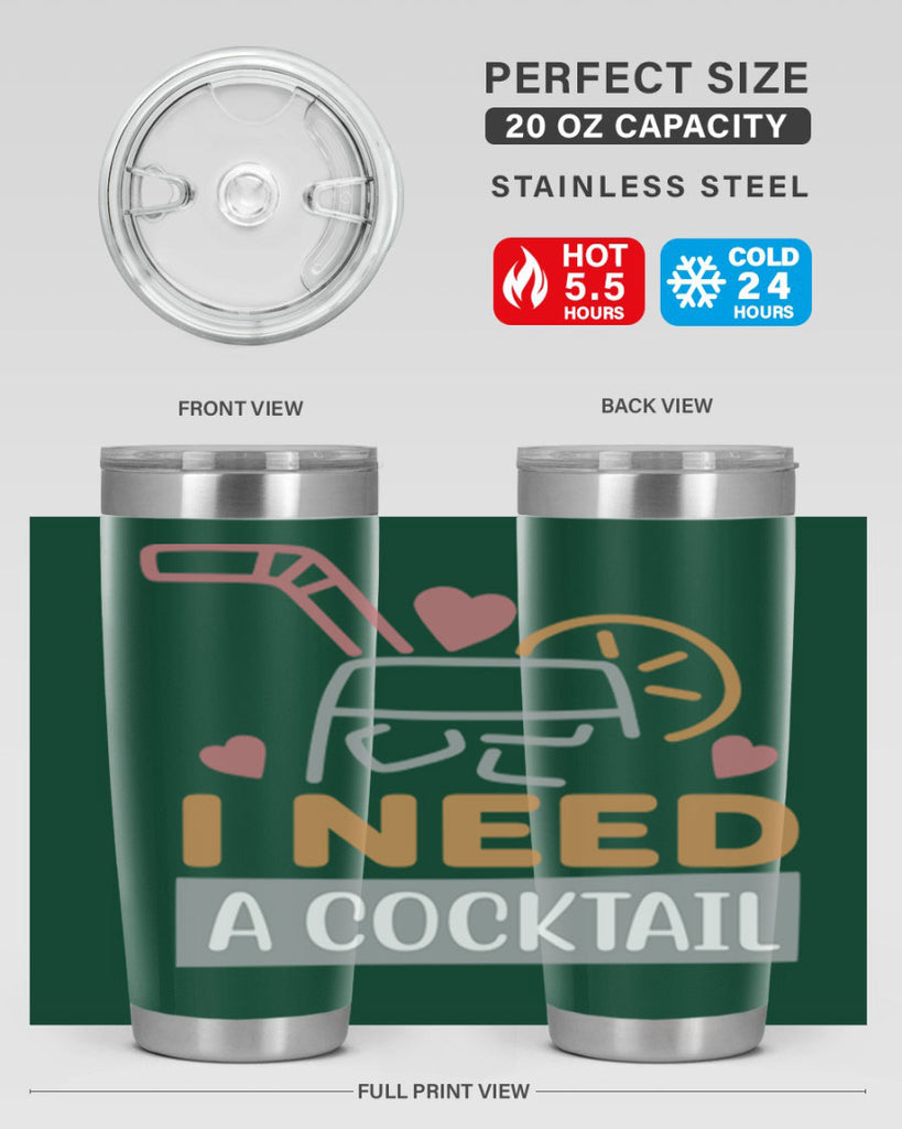 I Need A Cocktail 107#- fashion- Cotton Tank