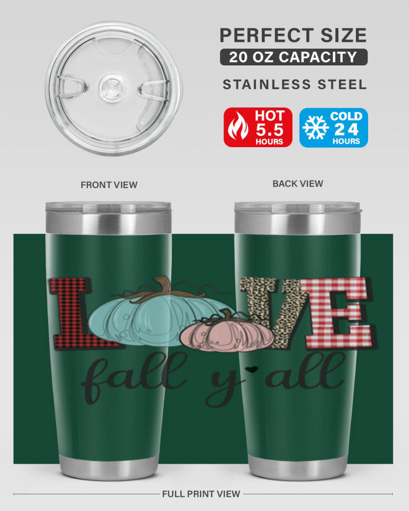 Love Fall Yall 409#- fall- Tumbler