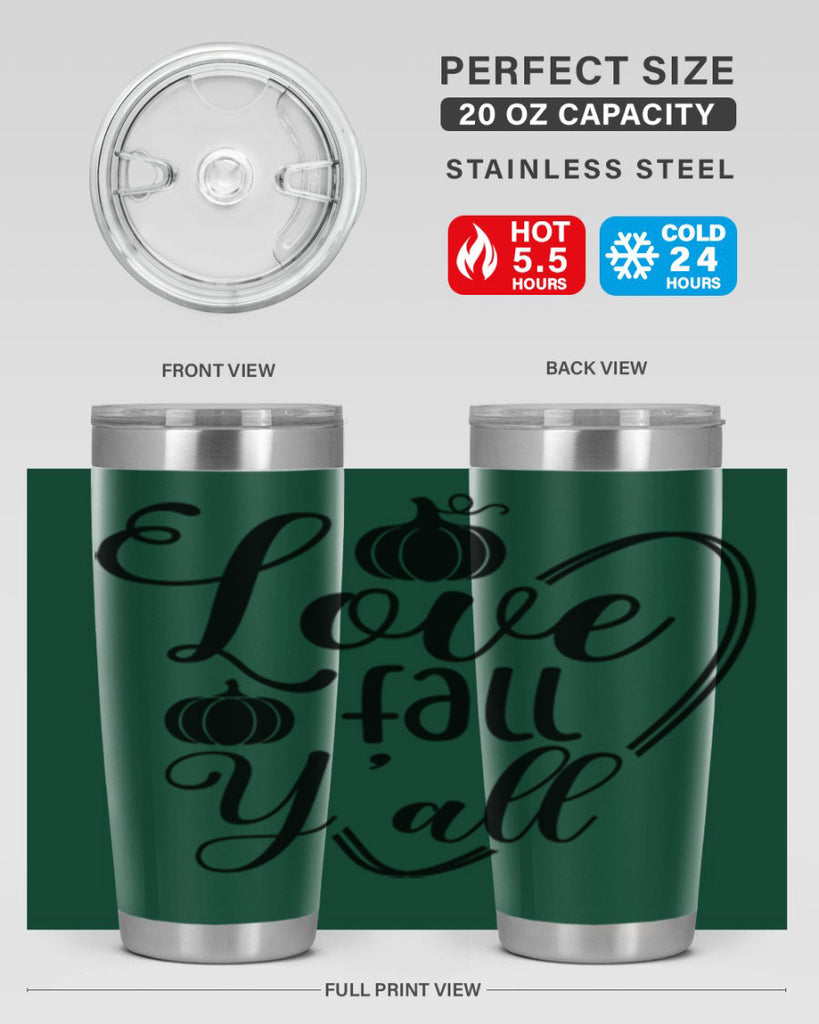 Love Fall Yall 412#- fall- Tumbler