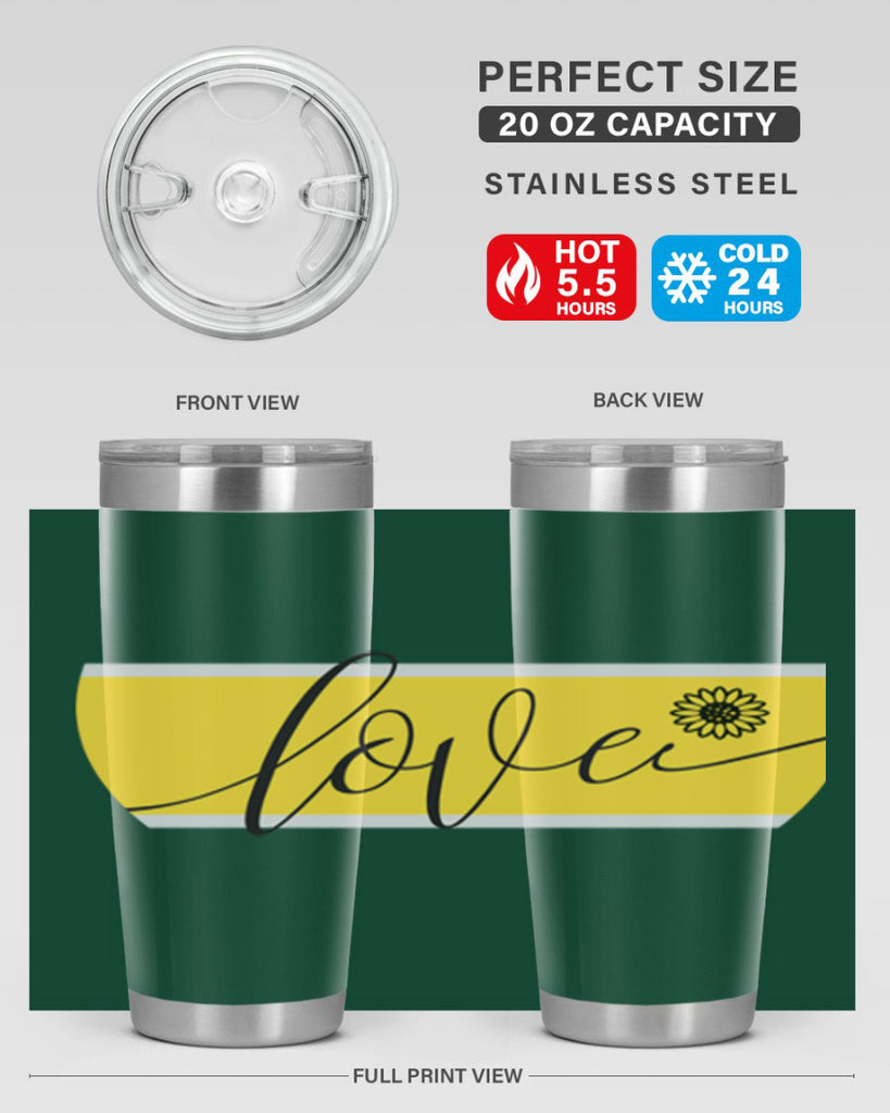 Love and daisy327#- spring- Tumbler