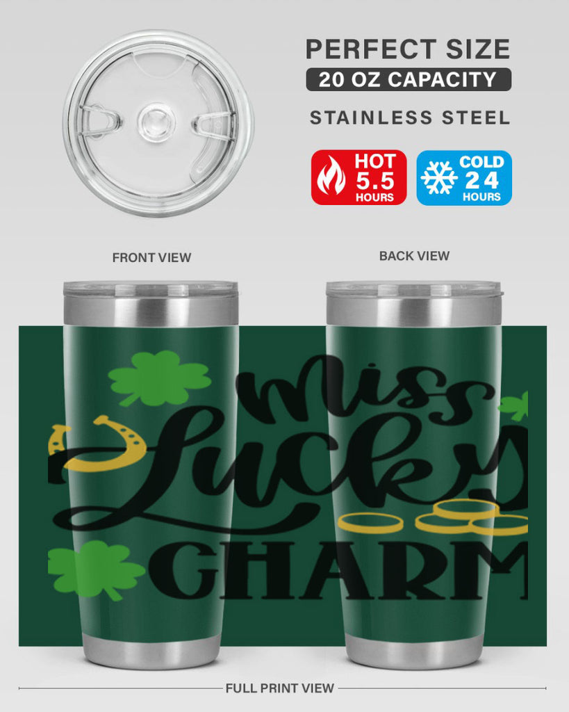 Miss Lucky Charm Style 47#- St Patricks Day- Tumbler