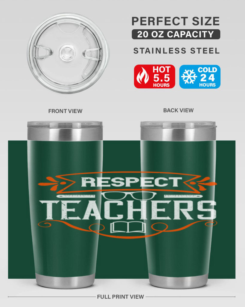 Respect Teachers Style 23#- teacher- tumbler