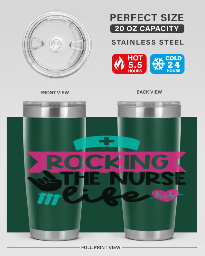 Rocking The Nurse Life Style Style 54#- nurse- tumbler