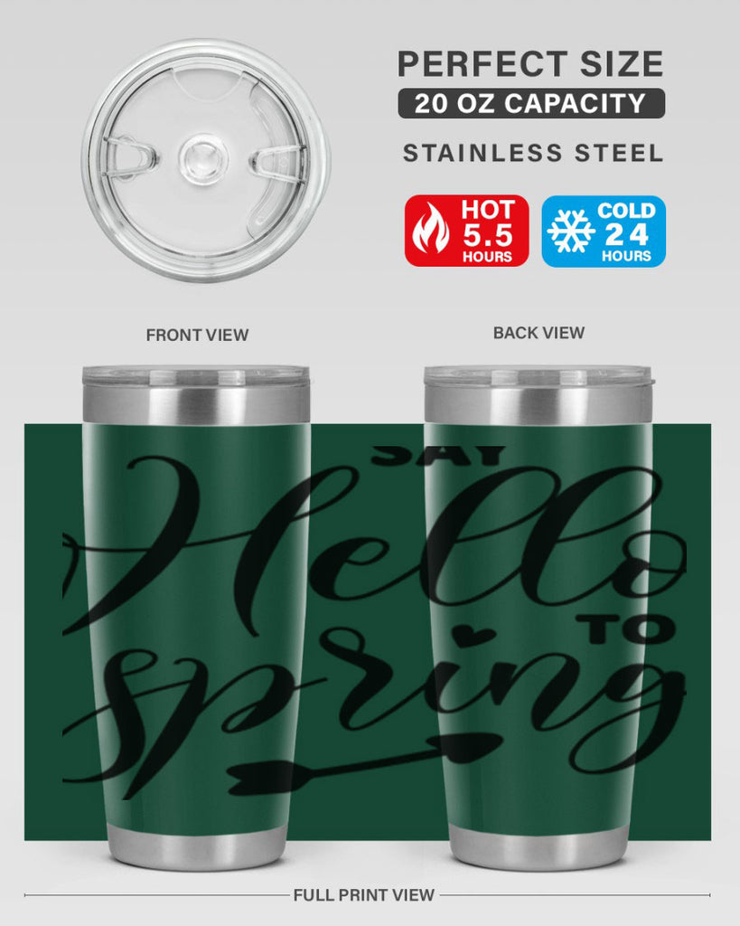Say Hello to Spring402#- spring- Tumbler