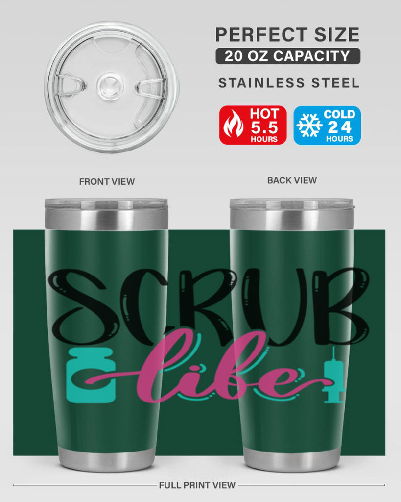 Scrub Life Style Style 46#- nurse- tumbler