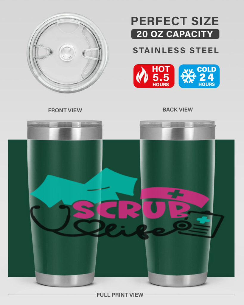 Scrub Life Style Style 47#- nurse- tumbler