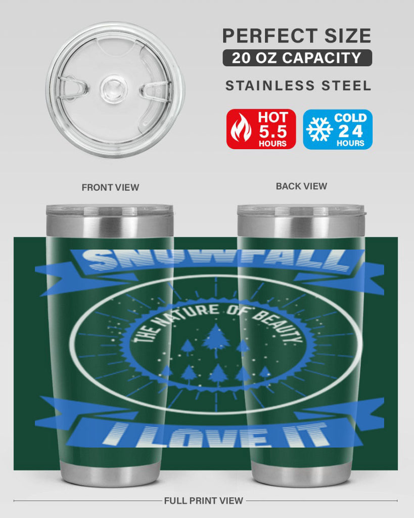 Snowfall Winter 373#- winter- Tumbler