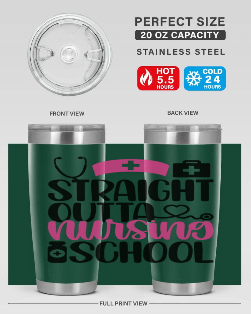 Straight Outta Nursing Style Style 26#- nurse- tumbler
