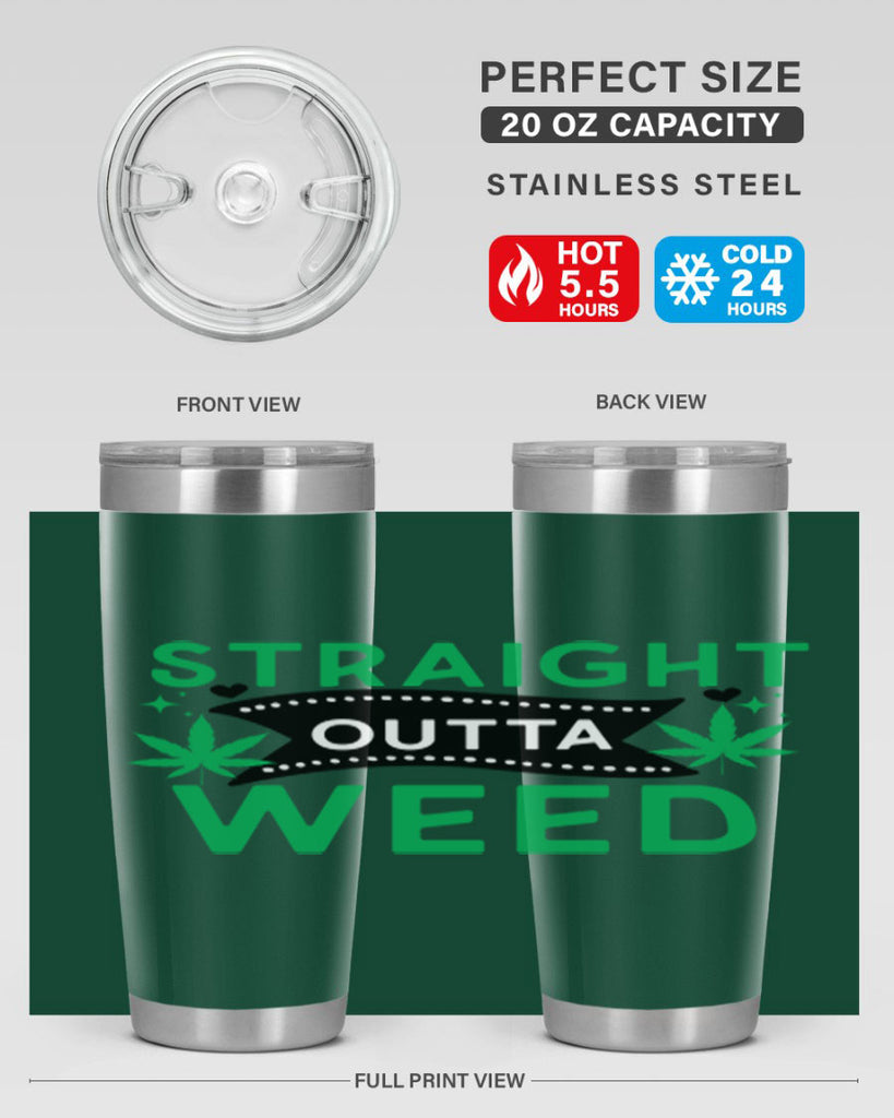 Straight Outta Weed 266#- marijuana- Tumbler