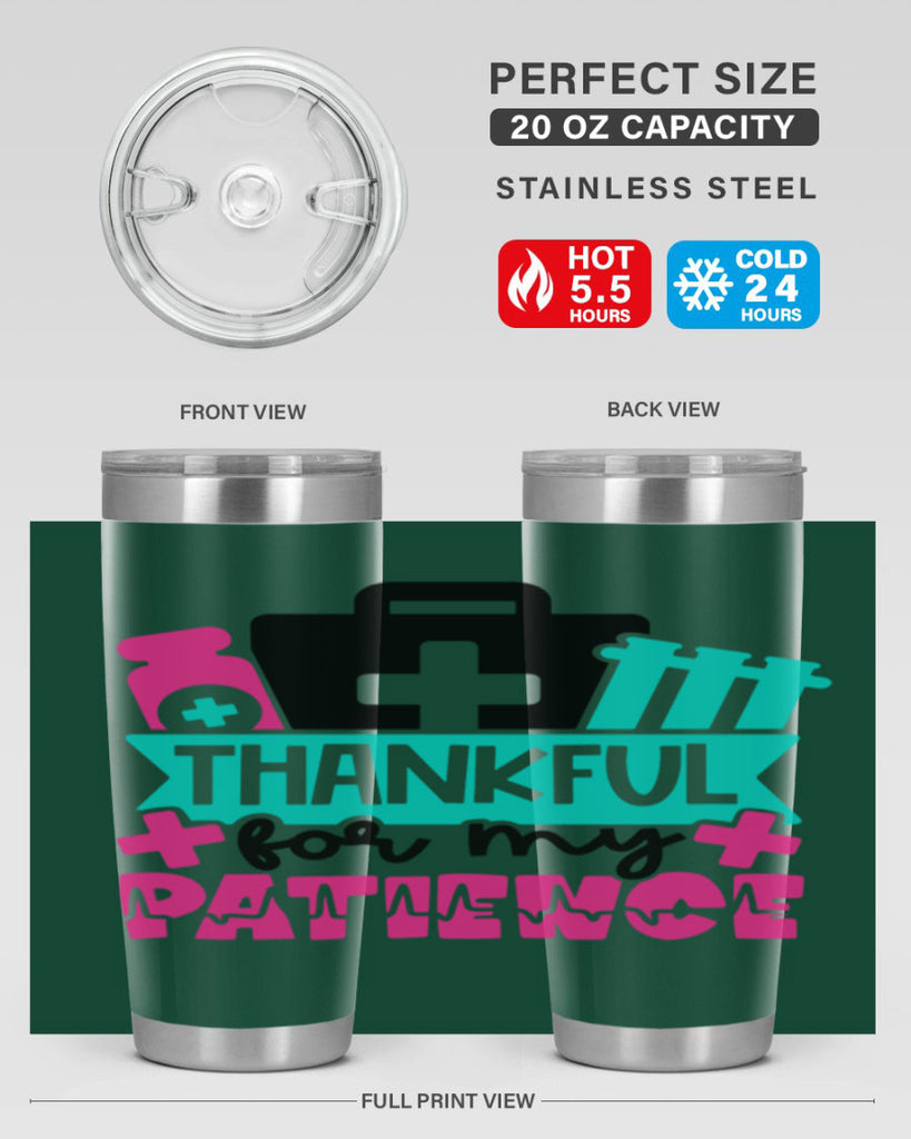 Thankful For My Patience Style Style 22#- nurse- tumbler