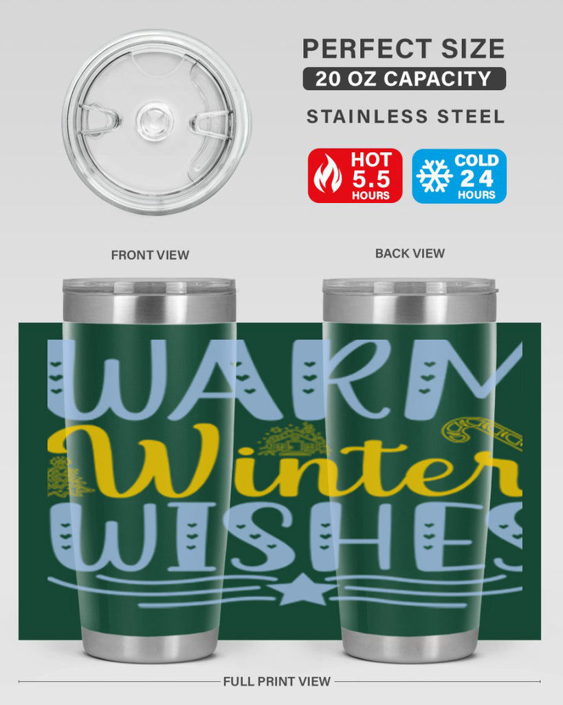 Warm winter wishes 449#- winter- Tumbler