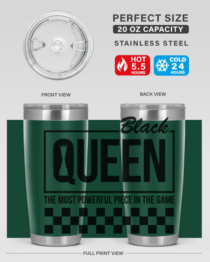 black queen chess checkered 221#- black words phrases- Cotton Tank