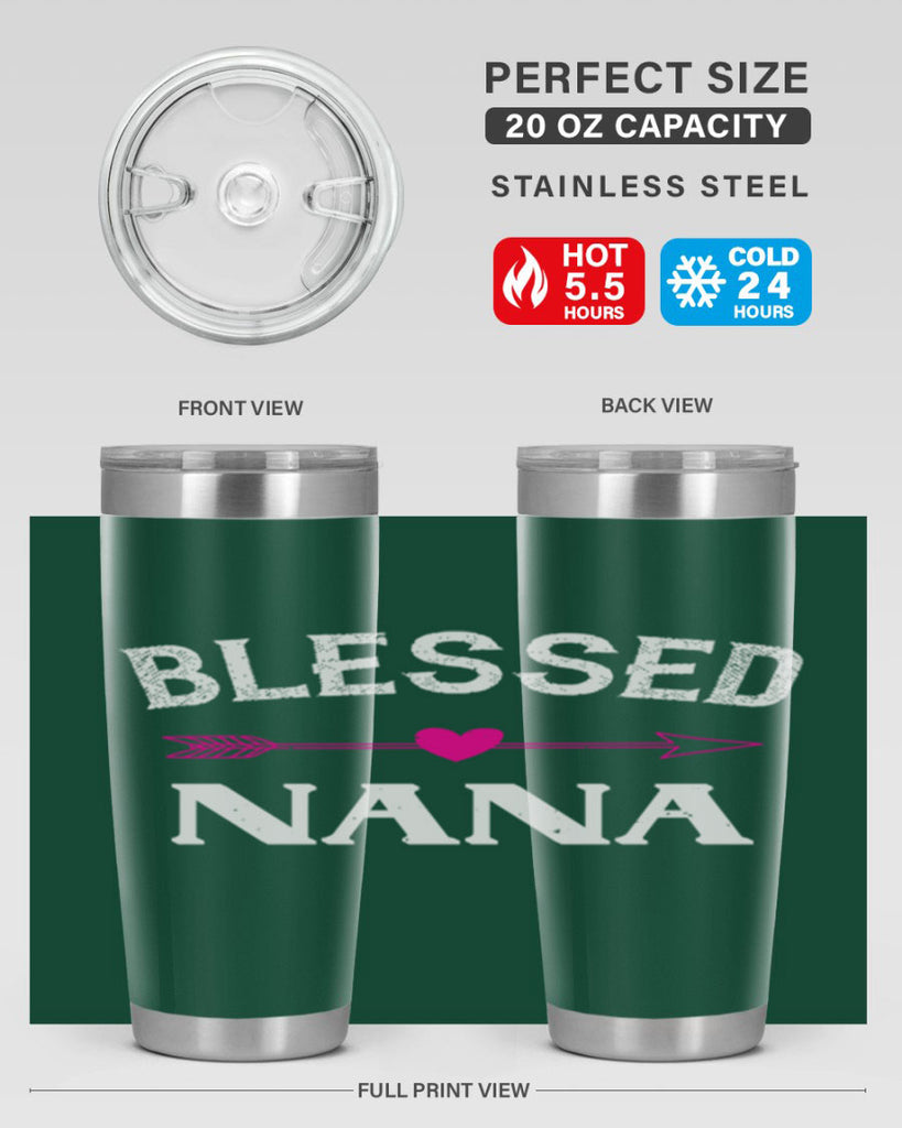 blessed nana 34#- grandma - nana- Tumbler