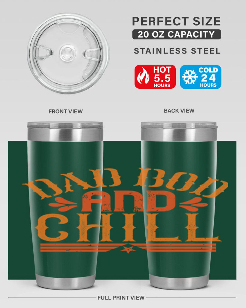 dad bod and chill 118#- fathers day- Tumbler