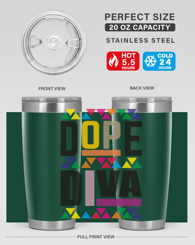 dope diva- black words phrases- Cotton Tank