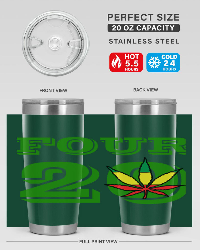 four twenty 87#- marijuana- Tumbler