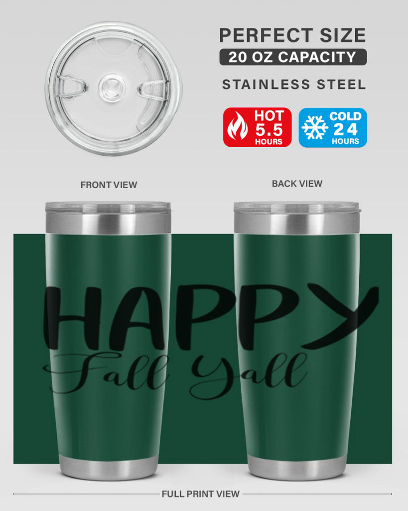 happy fall yall 230#- fall- Tumbler