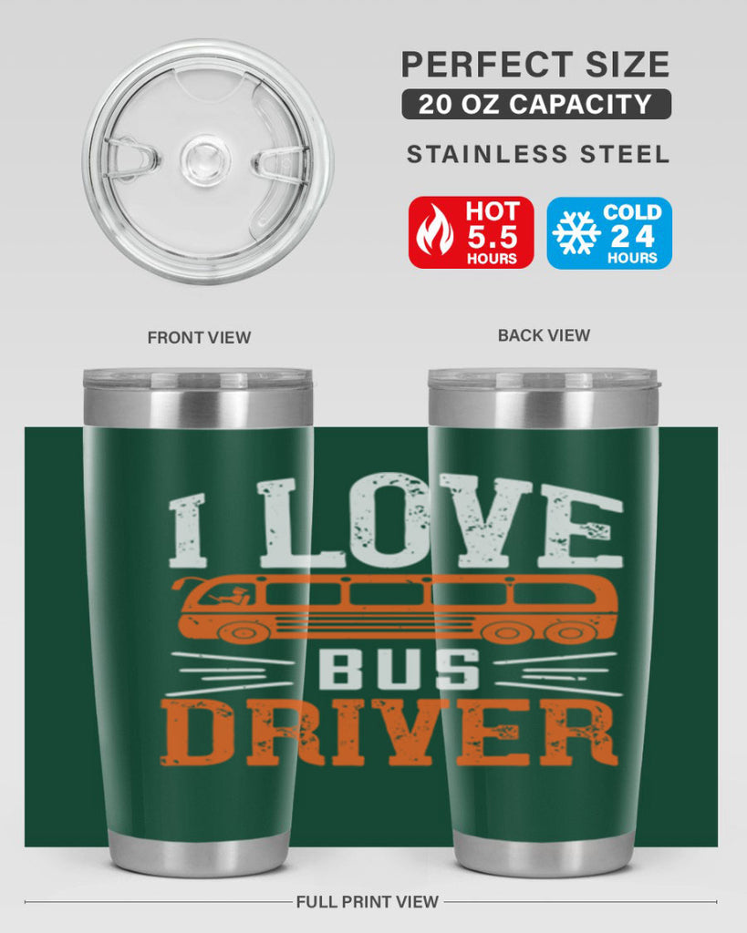 i love bus driver Style 30#- bus driver- tumbler