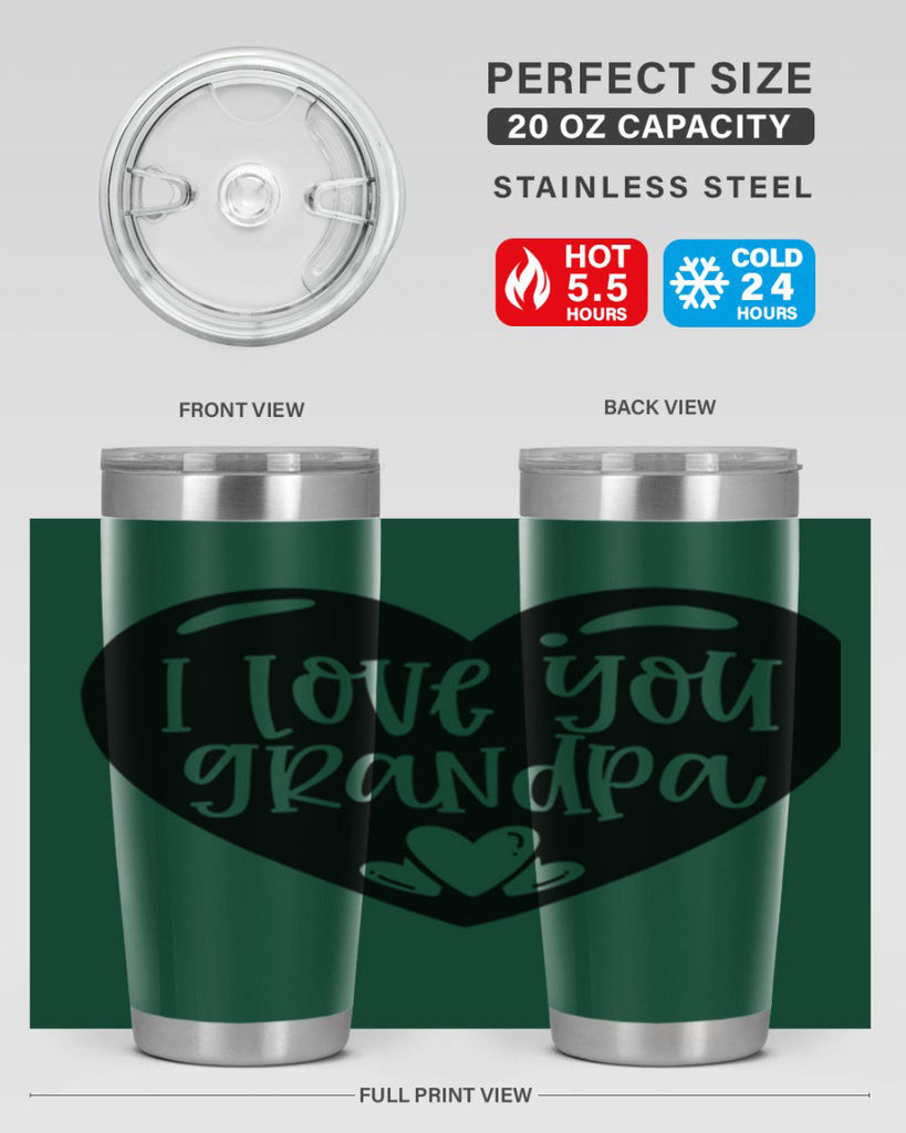 i love you grandpa 39#- fathers day- Tumbler