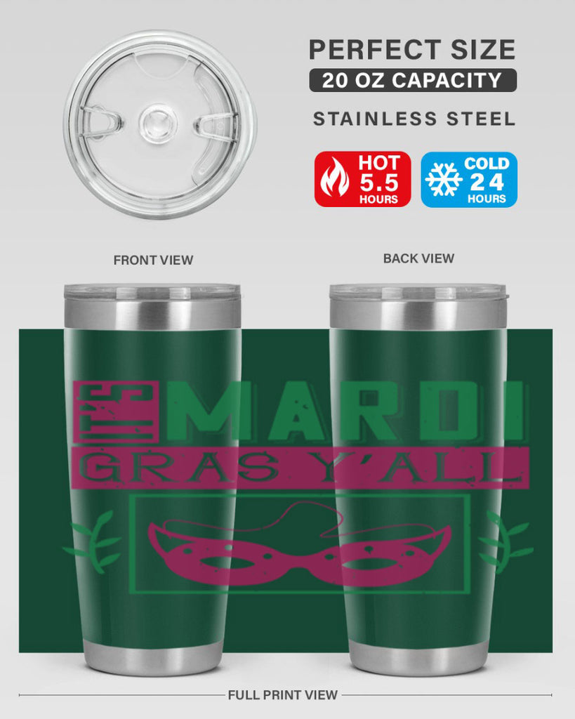 it’s mardi gras y’all 60#- mardi gras- Tumbler