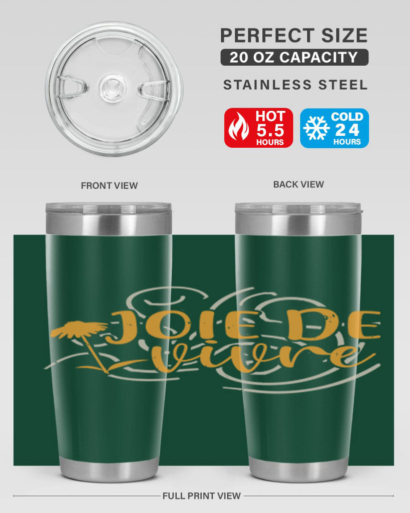 joie de vivre 57#- mardi gras- Tumbler