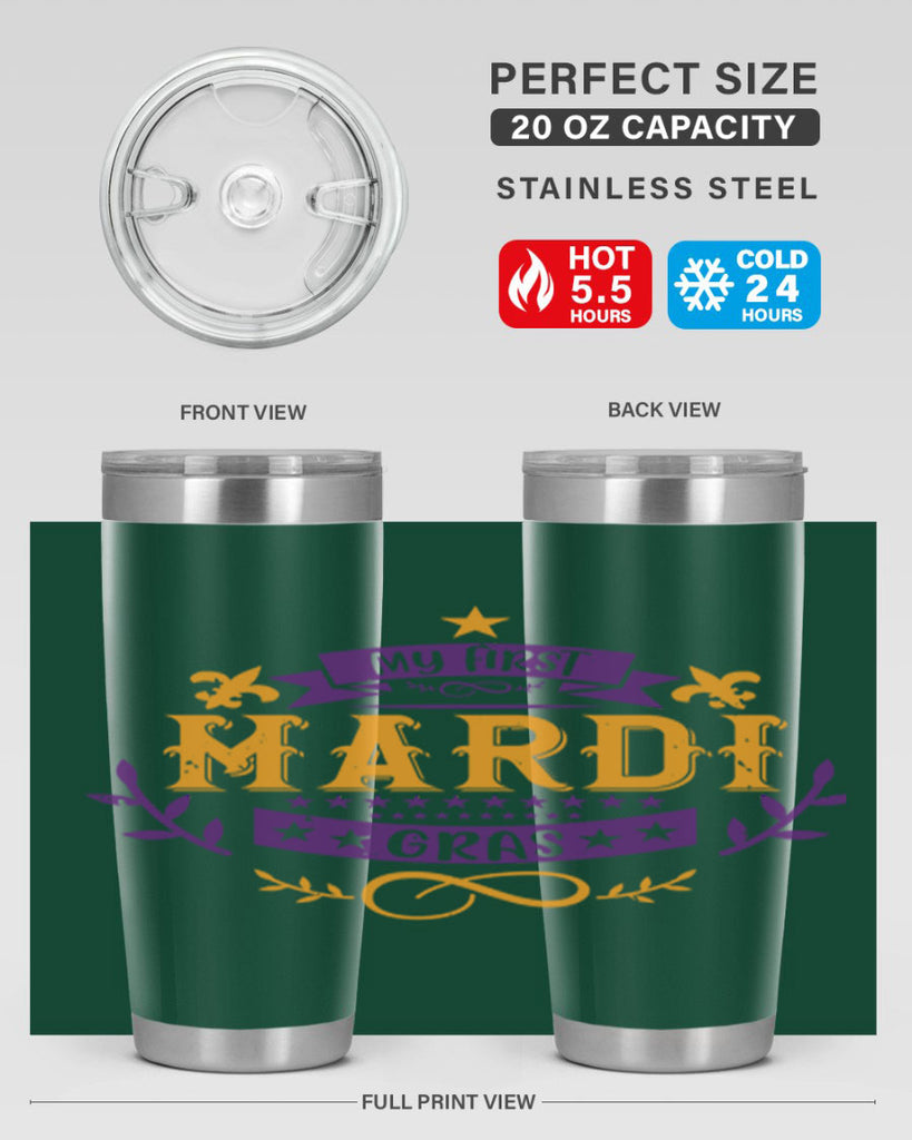 my first mardi gras 44#- mardi gras- Tumbler