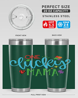 one lucky mama Style 33#- autism- Tumbler