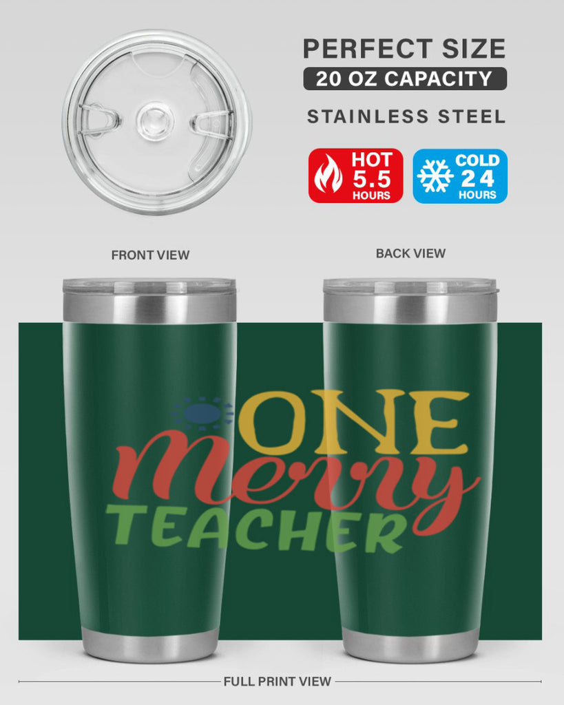 one merry teacher Style 162#- teacher- tumbler