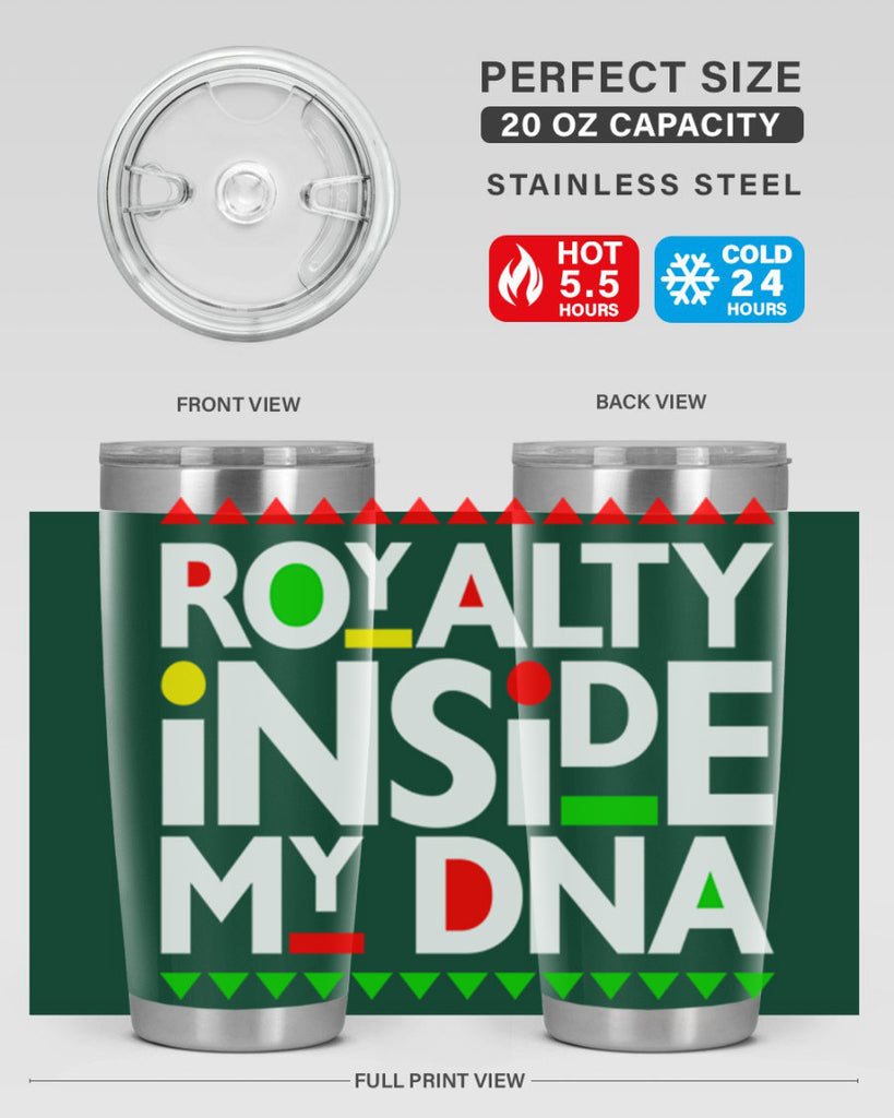 royalty inside my dna 42#- black words phrases- Cotton Tank