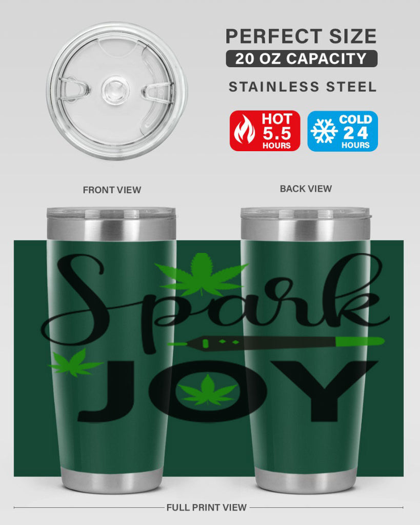 spark joy 250#- marijuana- Tumbler