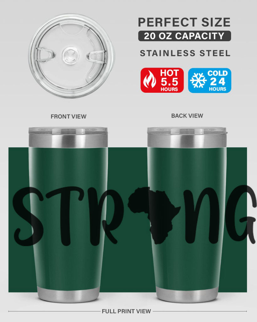 strong africa svg 24#- black words phrases- Cotton Tank