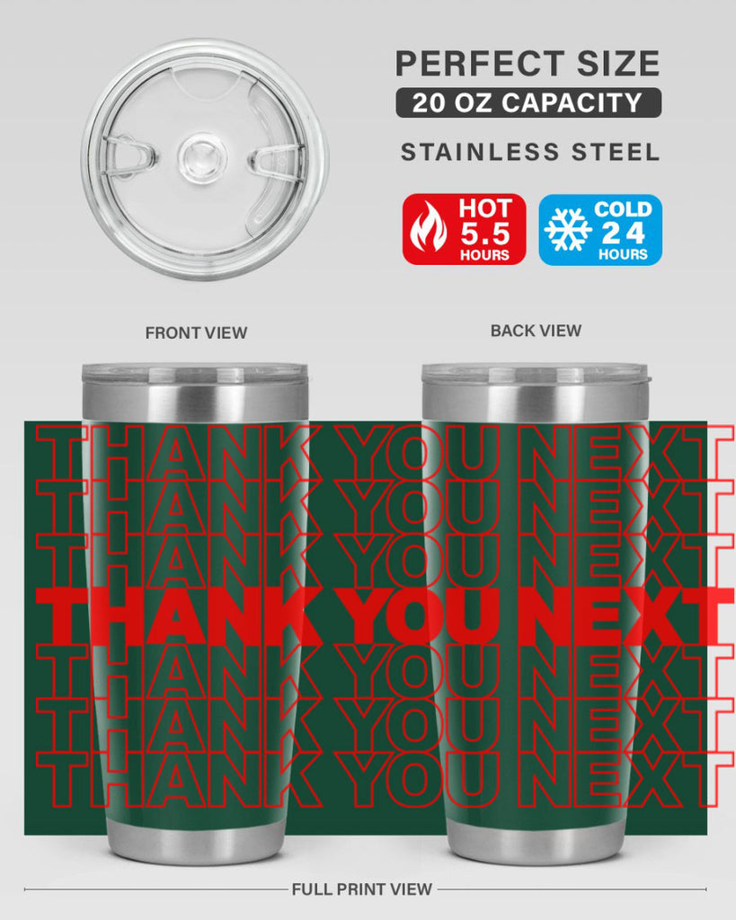 thank you next 22#- black words phrases- Cotton Tank