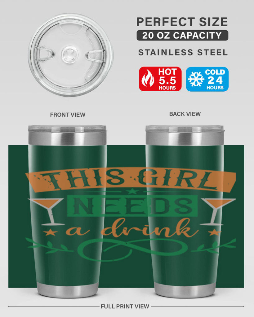 this girl needs a drink 1#- mardi gras- Tumbler