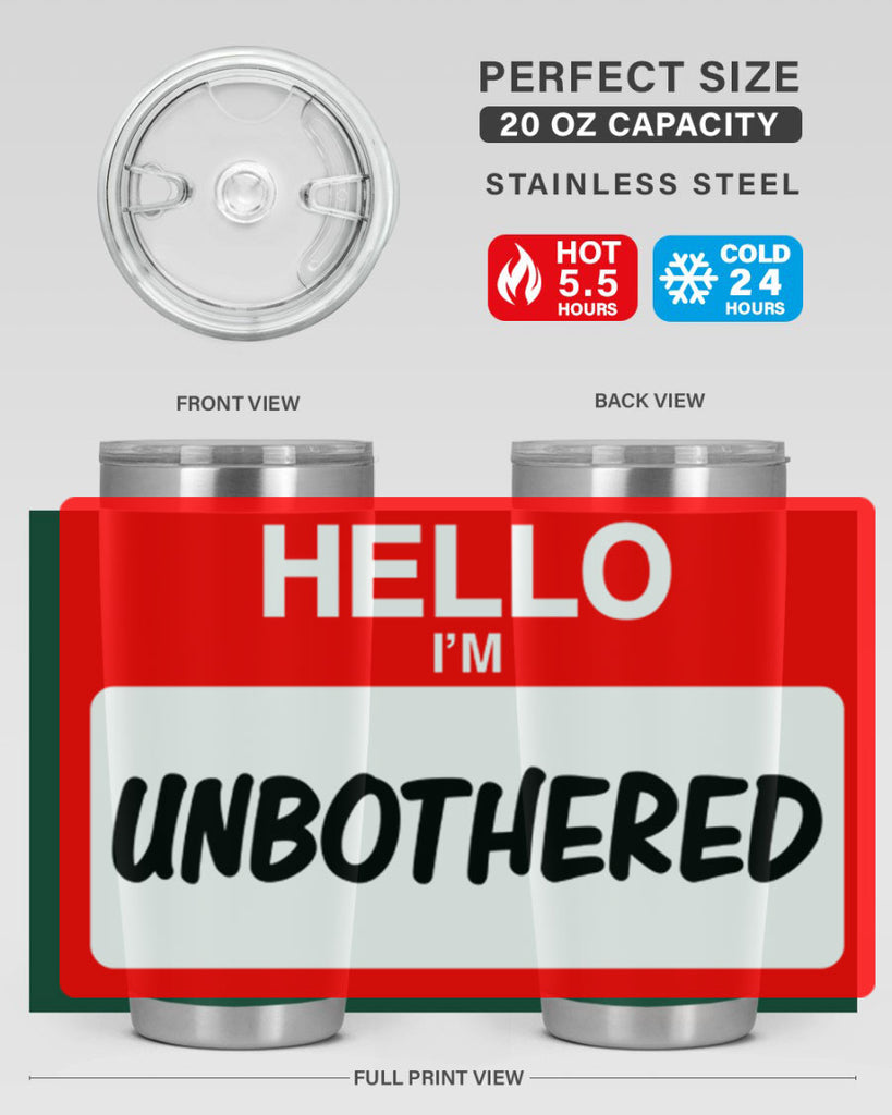 unbothered 14#- black words phrases- Cotton Tank