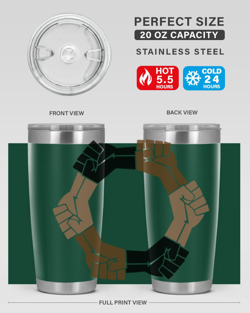 united black power fists 13#- black words phrases- Cotton Tank