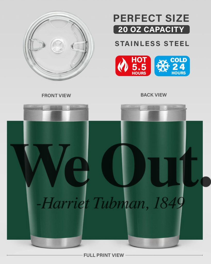 we out harriet tubman 12#- black words phrases- Cotton Tank