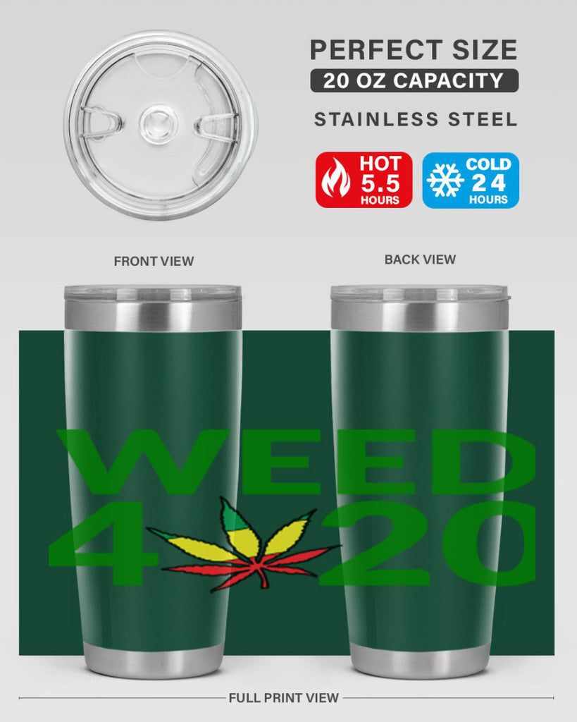 weed 420 cannabis 281#- marijuana- Tumbler