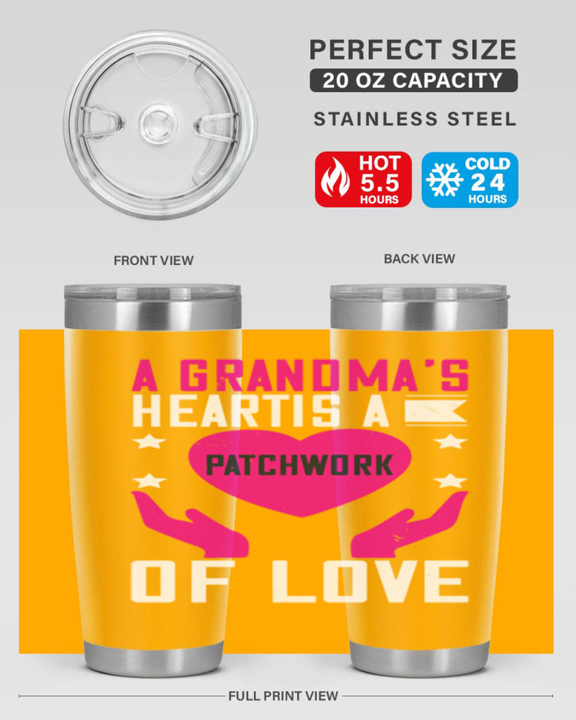A grandma’s heart is a patchwork of love 86#- grandma - nana- Tumbler