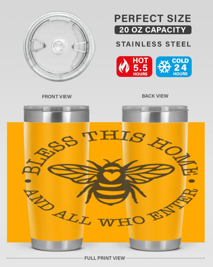 Bless this Home Bee59#- spring- Tumbler