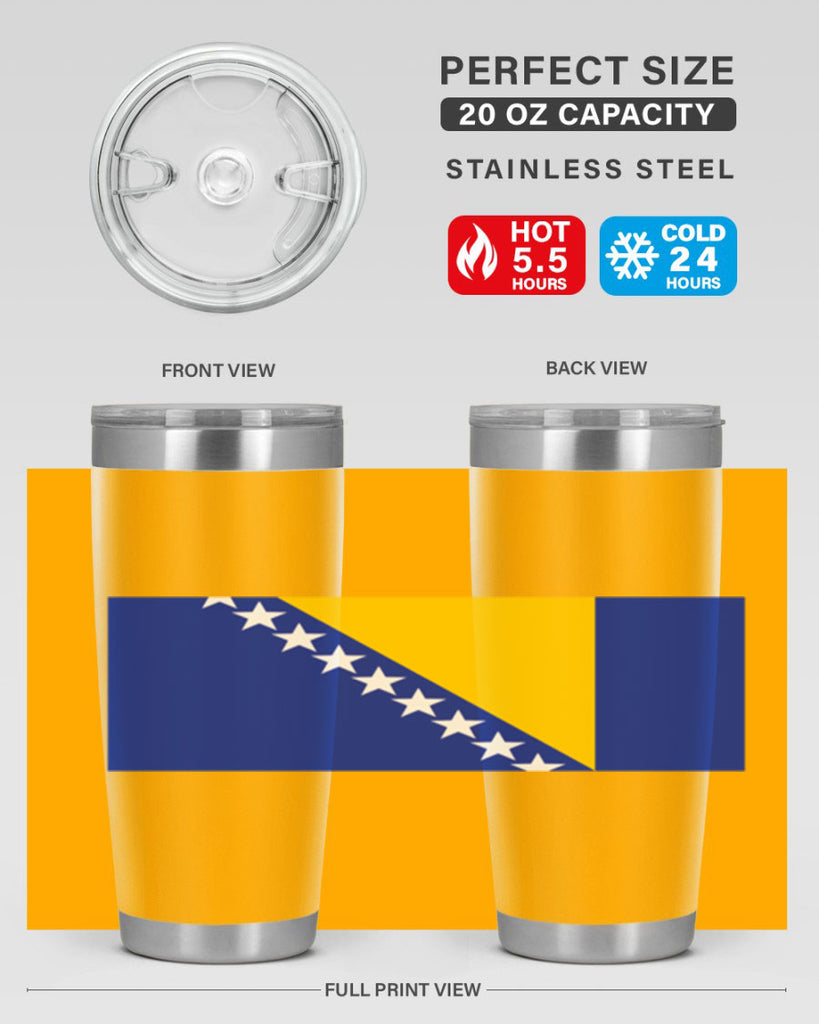 Bosnia and Herzegovina 176#- world flags- Tumbler
