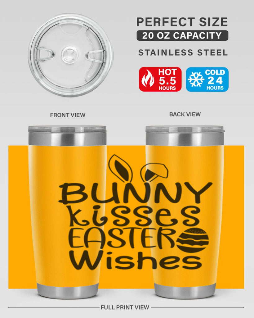 Bunny kisses easter wishes  94#- spring- Tumbler