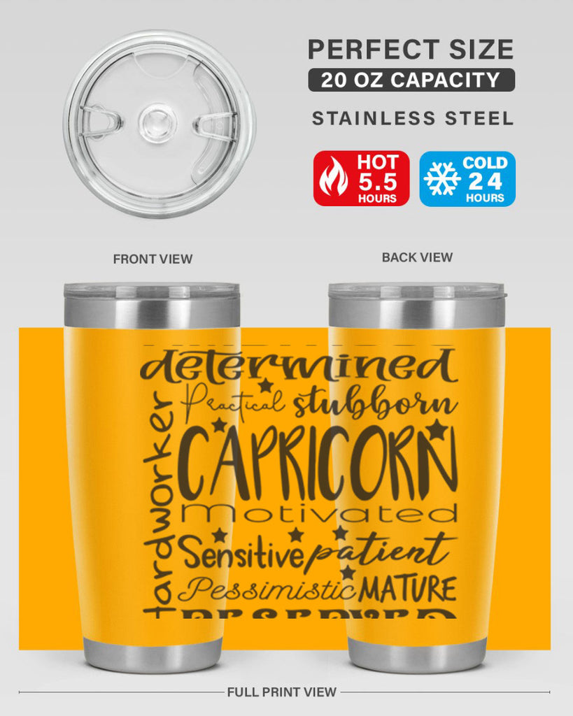 Capricorn 566#- zodiac- Tumbler