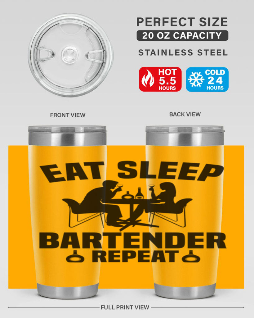 Eat sleep Style 3#- bartender- tumbler