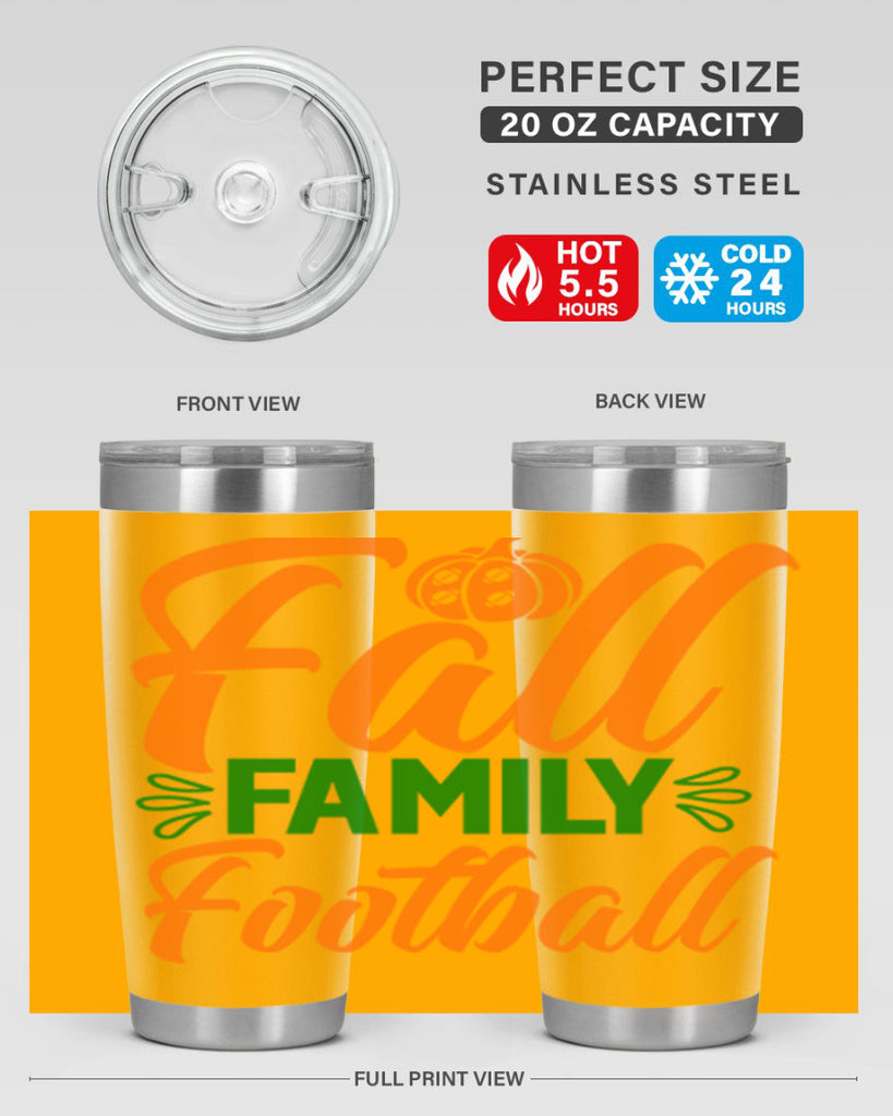 Fall Family Football 98#- fall- Tumbler
