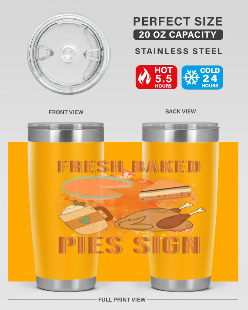 Fresh Baked Pies Sign 187#- fall- Tumbler