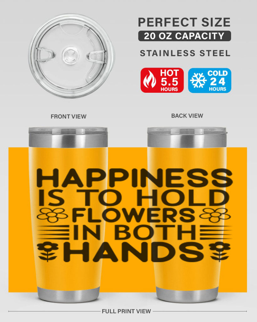 Happiness is to hold flowers 154#- spring- Tumbler