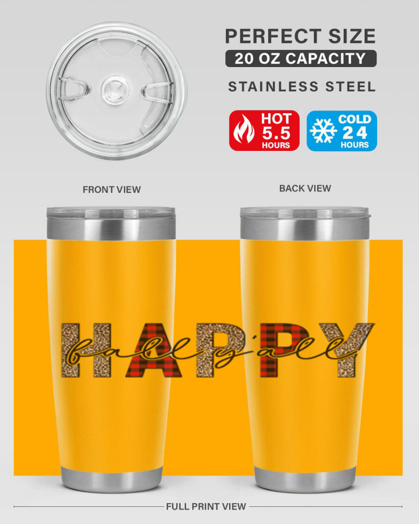 Happy Fall Y all 228#- fall- Tumbler