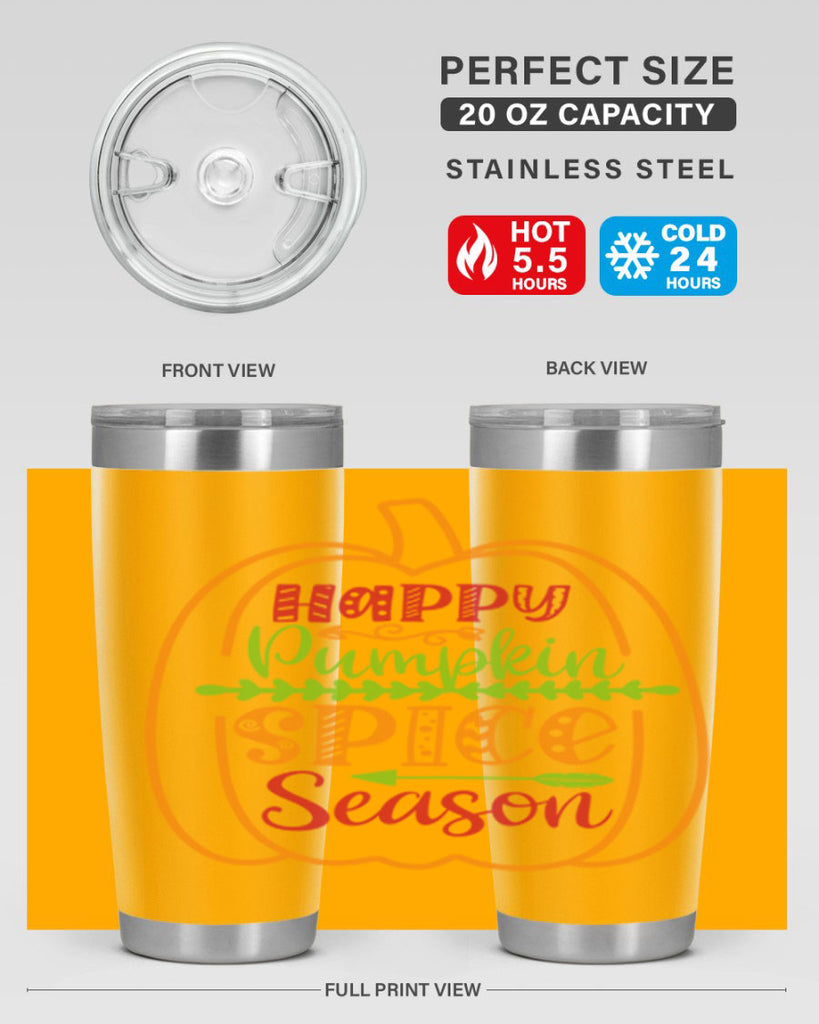 Happy Pumpkin Spice Season 243#- fall- Tumbler