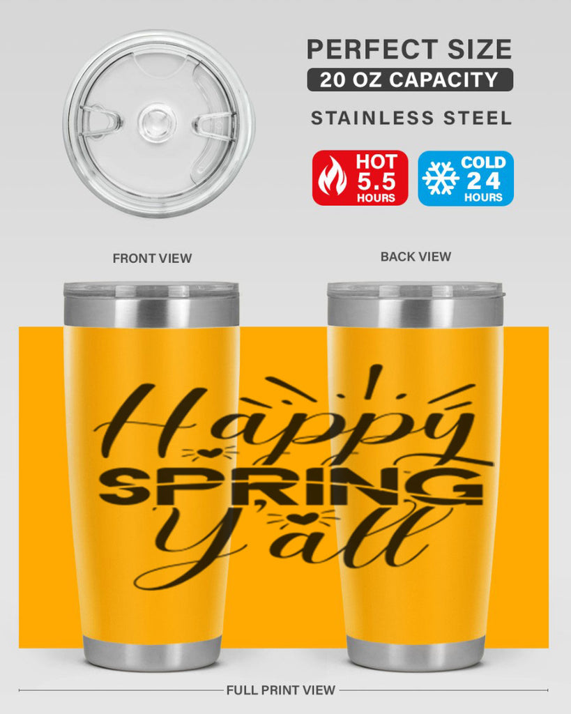 Happy Spring Y'all 165#- spring- Tumbler